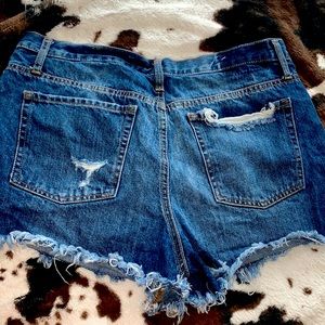 Aeropostale High Waisted Cheeky Denim Short